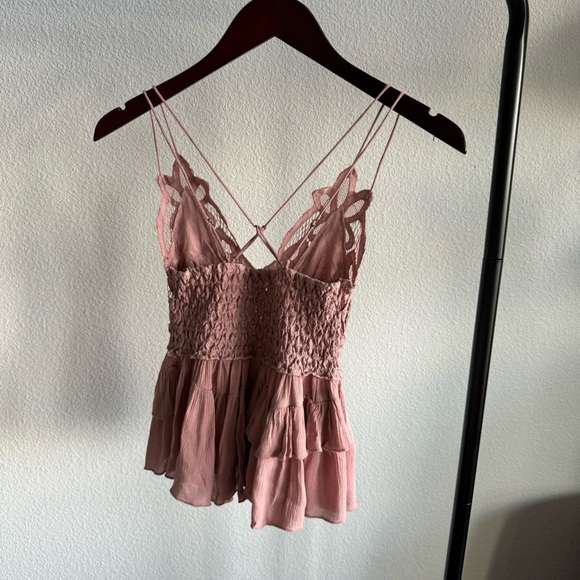 Free People Dusty Mauve Adella Cami Top Size XS NWT - Picture 11 of 14